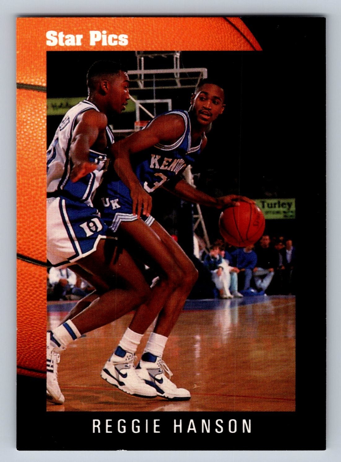 Star Pics Reggie Hanson Autograph Card 1991 Kentucky Wildcats #38 Basketball