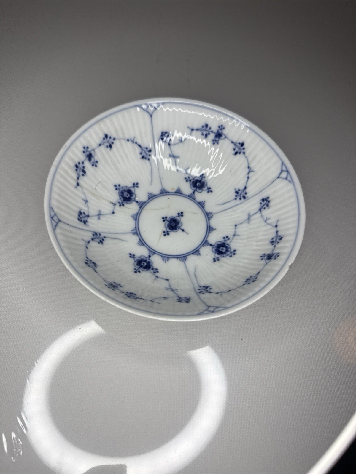 Royal Copenhagen Blue Fluted Plain Porcelain Bowl / Dish #290 Denmark 6
