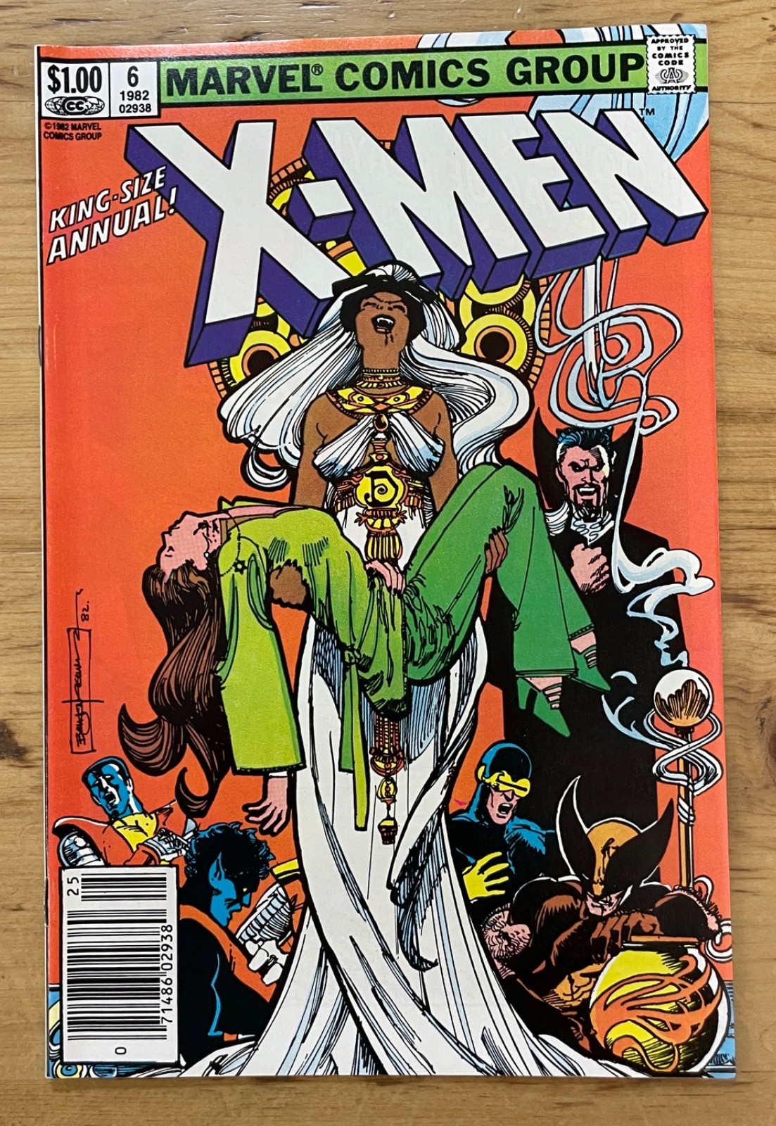 X-MEN ANNUAL #6 ~ NEWSSTAND EDITION ~ MARVEL COMICS 1982 ~ NM+