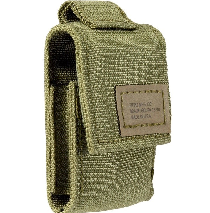 Zippo Lighter Pouch OD Green Tactical Nylon Hook and Loop Closure 48402