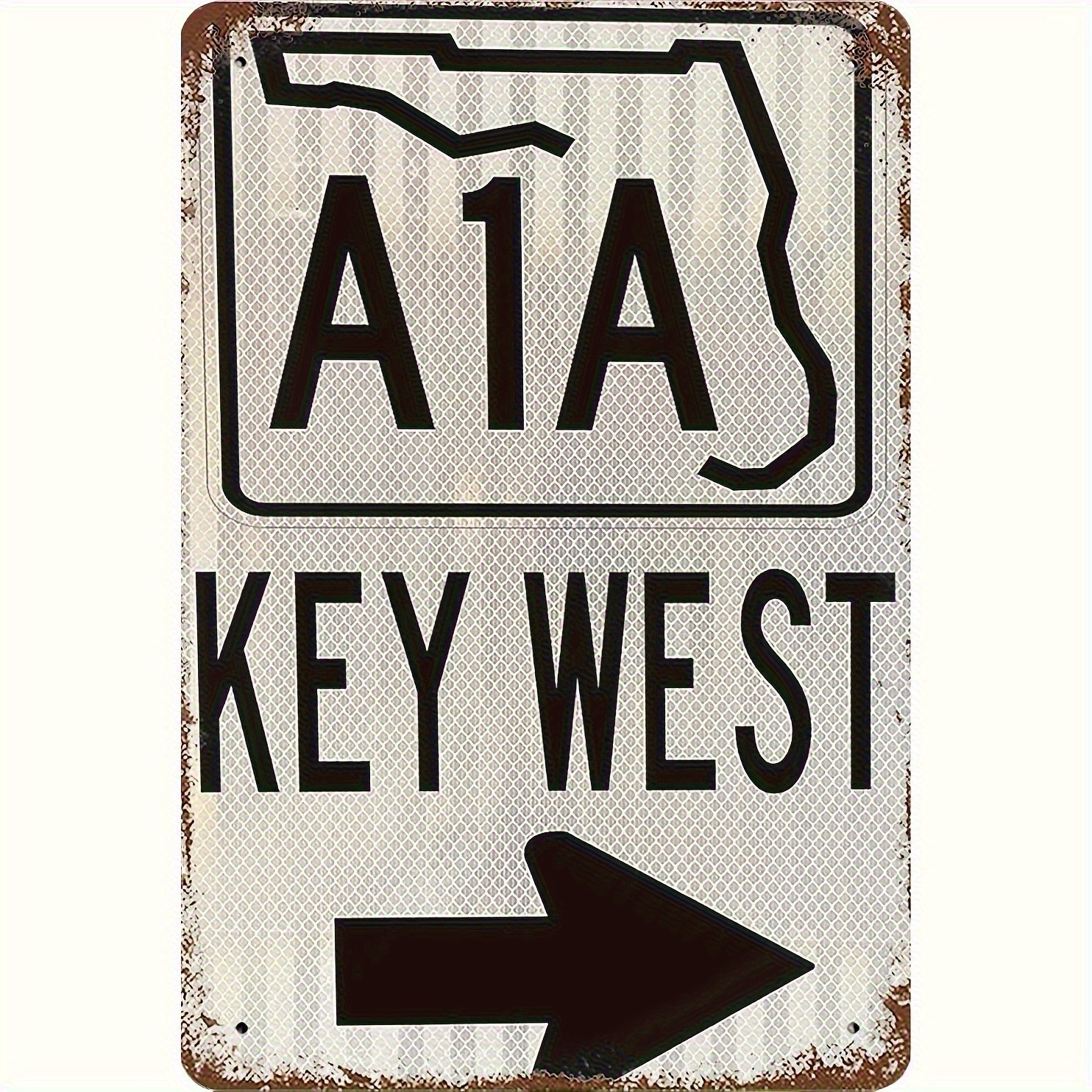 Vintage A1A Key West Rustic for Bedroom Tin Metal Signs Home Décor 8x12 Vintage A1A Key West Rustic for Bedroom Tin Metal Signs Home Décor 8x12