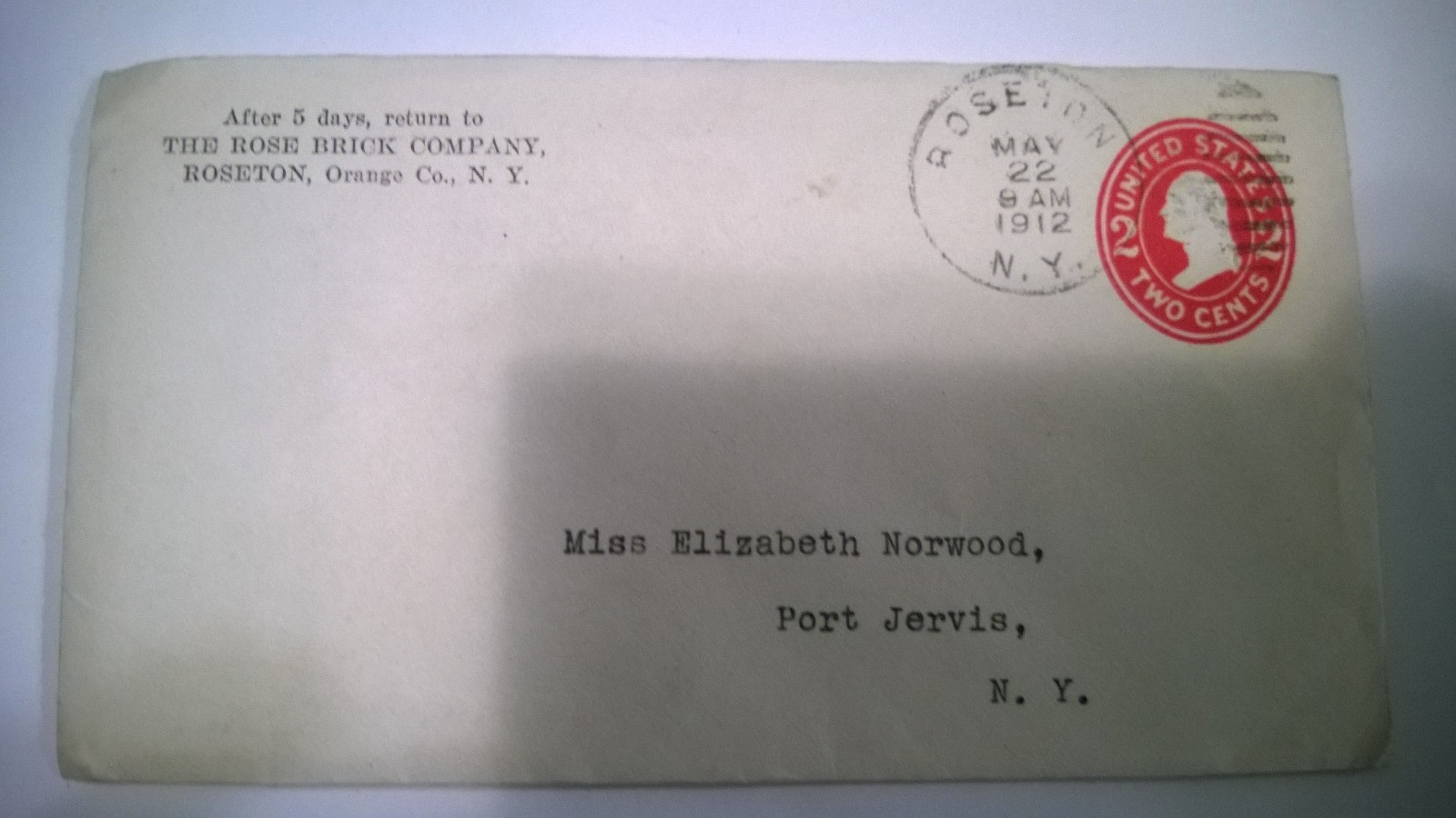 ANTIQUE Official Handwritten Letter Correspondence With an Envelope  1912