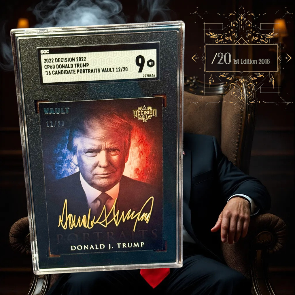 Decision 2016 1st Ed. Donald Trump Portrait VAULT 12/20 SGC 9 MINT ULTRA RARE