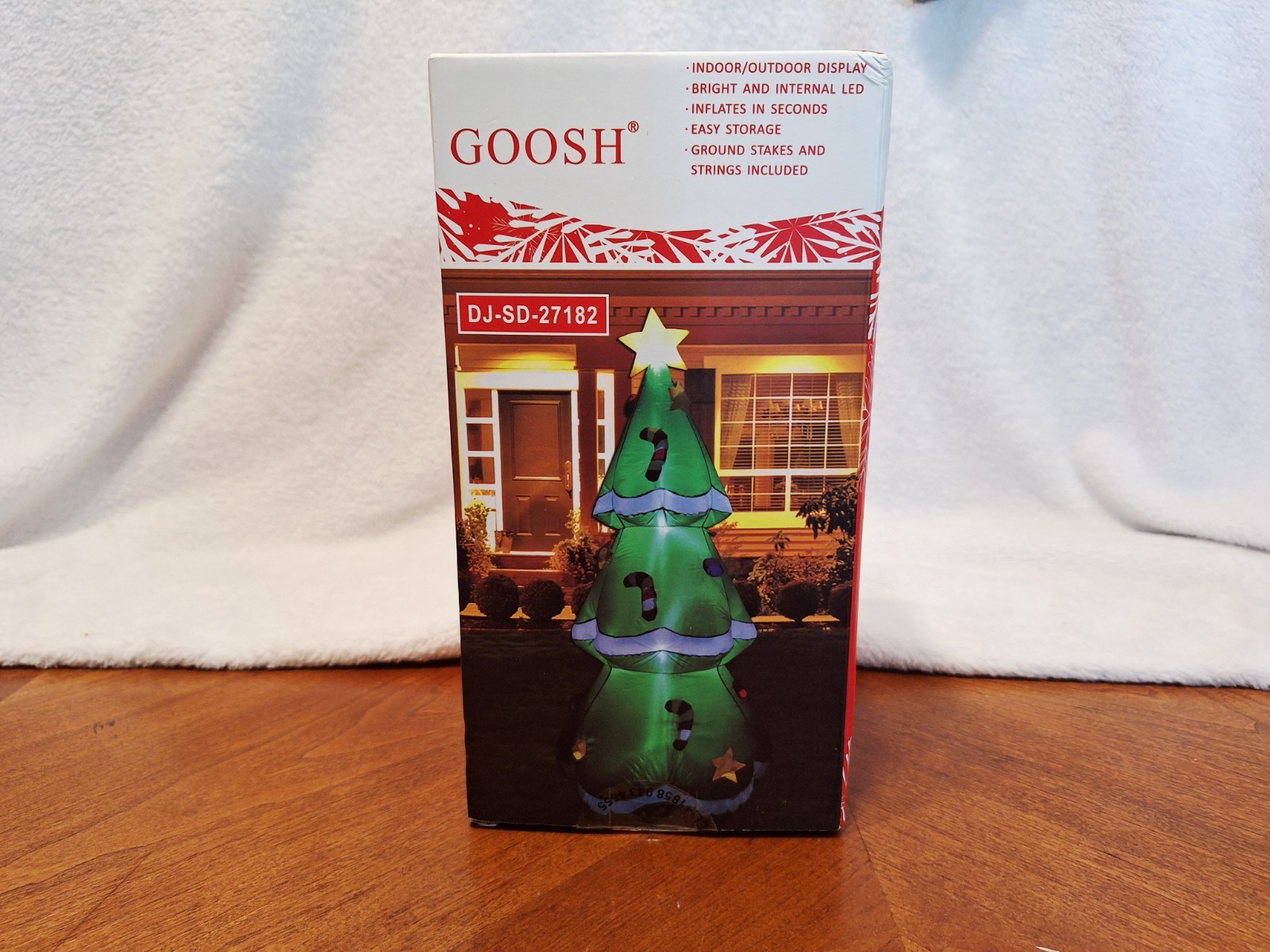 Goosh 5ft Inflatable Christmas Tree Blow Up Decoration DJ-SD-27182