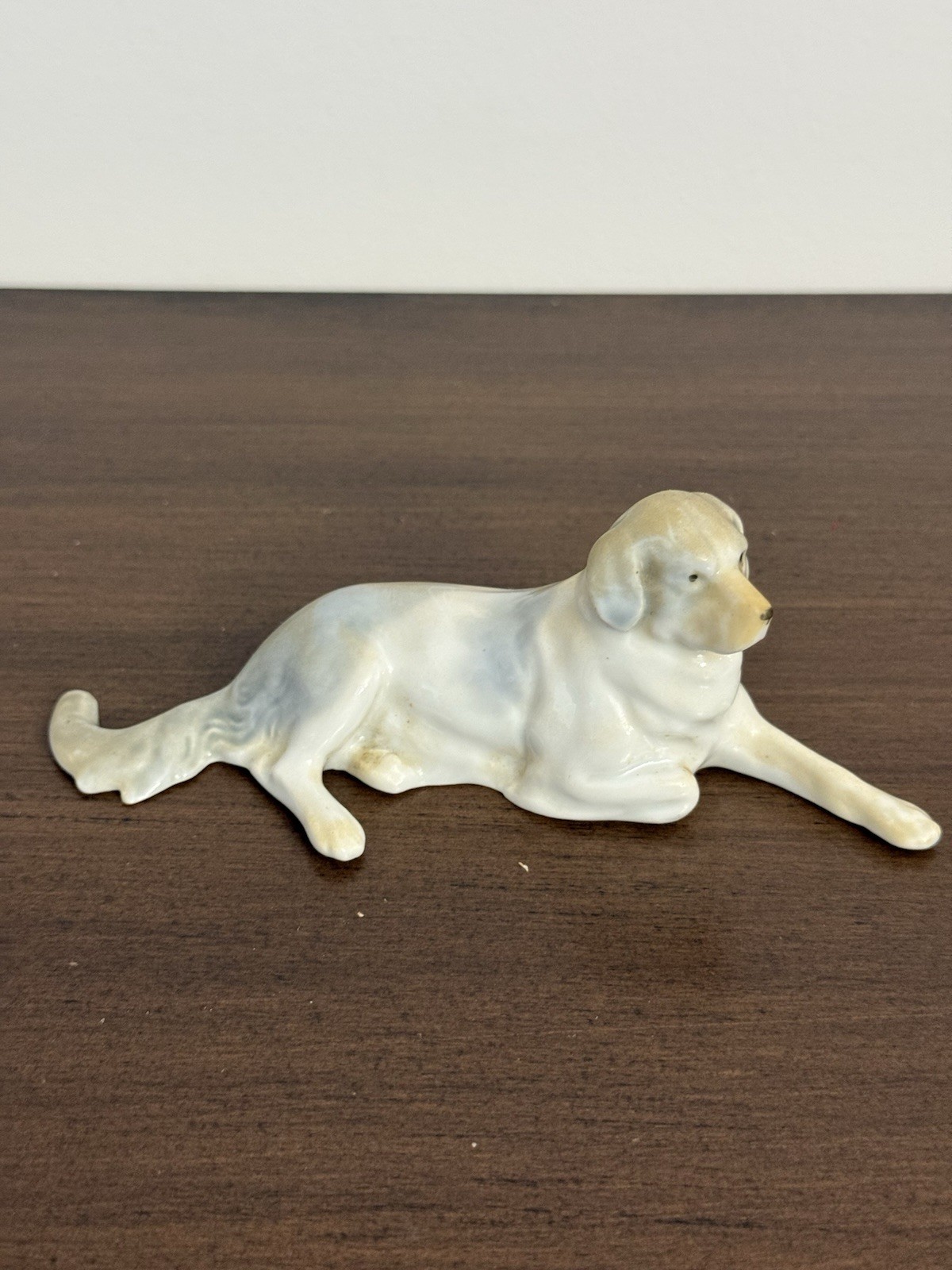 Fritz Pfeffer Porzellan Saint Bernard Pup Porcelain Dog Figurine Gotha Germany