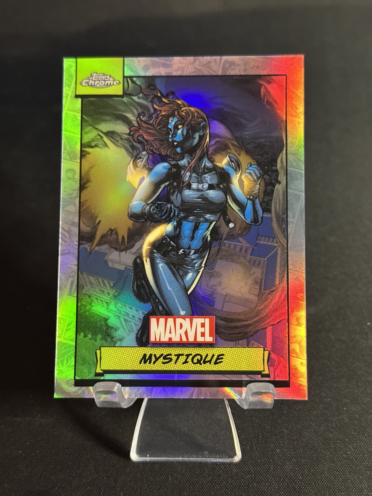 2024 Topps Chrome Marvel Refractor Mystique #117 2024 Topps Chrome Marvel Refractor Mystique #117