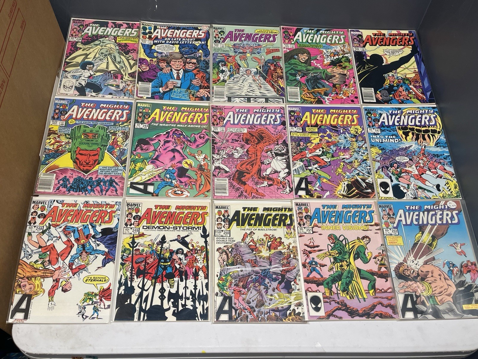 Avengers #238-255 290-317 319-330 Marvel Comic Lot of 58 Books (1983-1991)