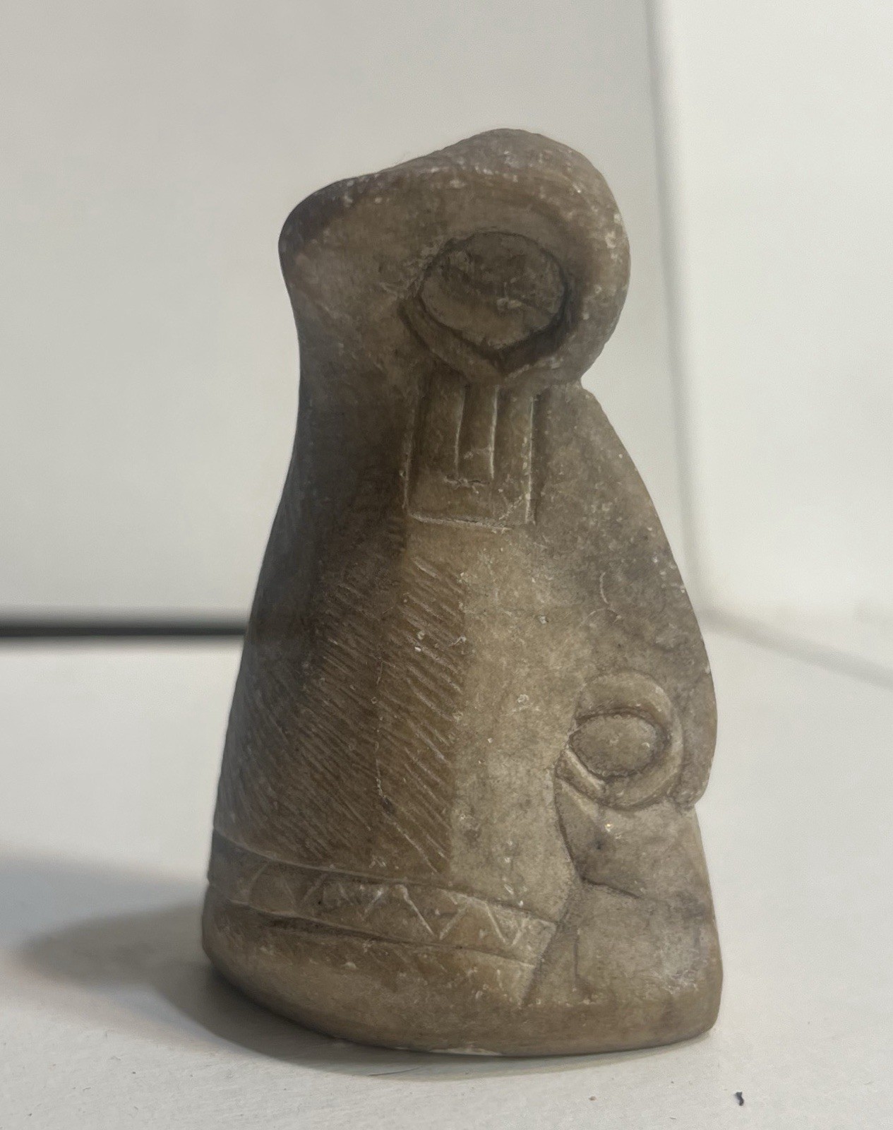 VTG Russian Hand-Carved Soap Stone Figurine Mother & Child, USSR