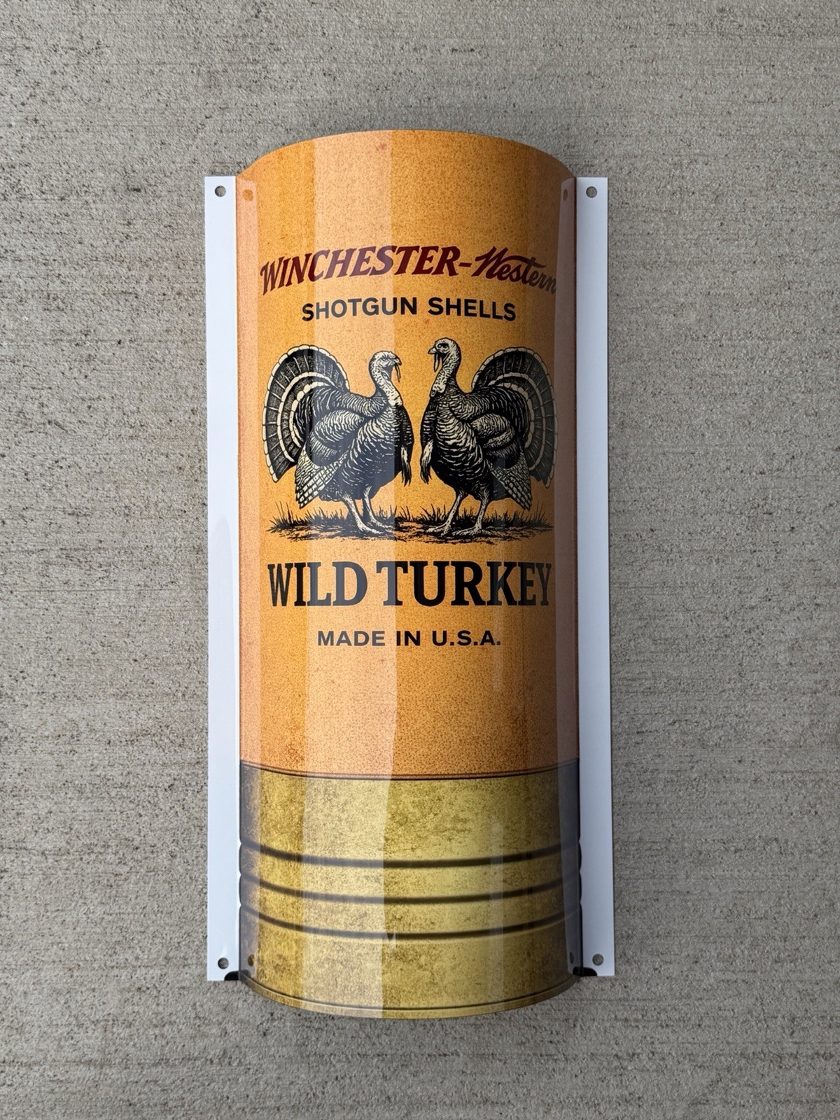 WOWCurved  Winchester Wild Turkey Shotgun Shells 3D Sign  Ammunition Hunting
