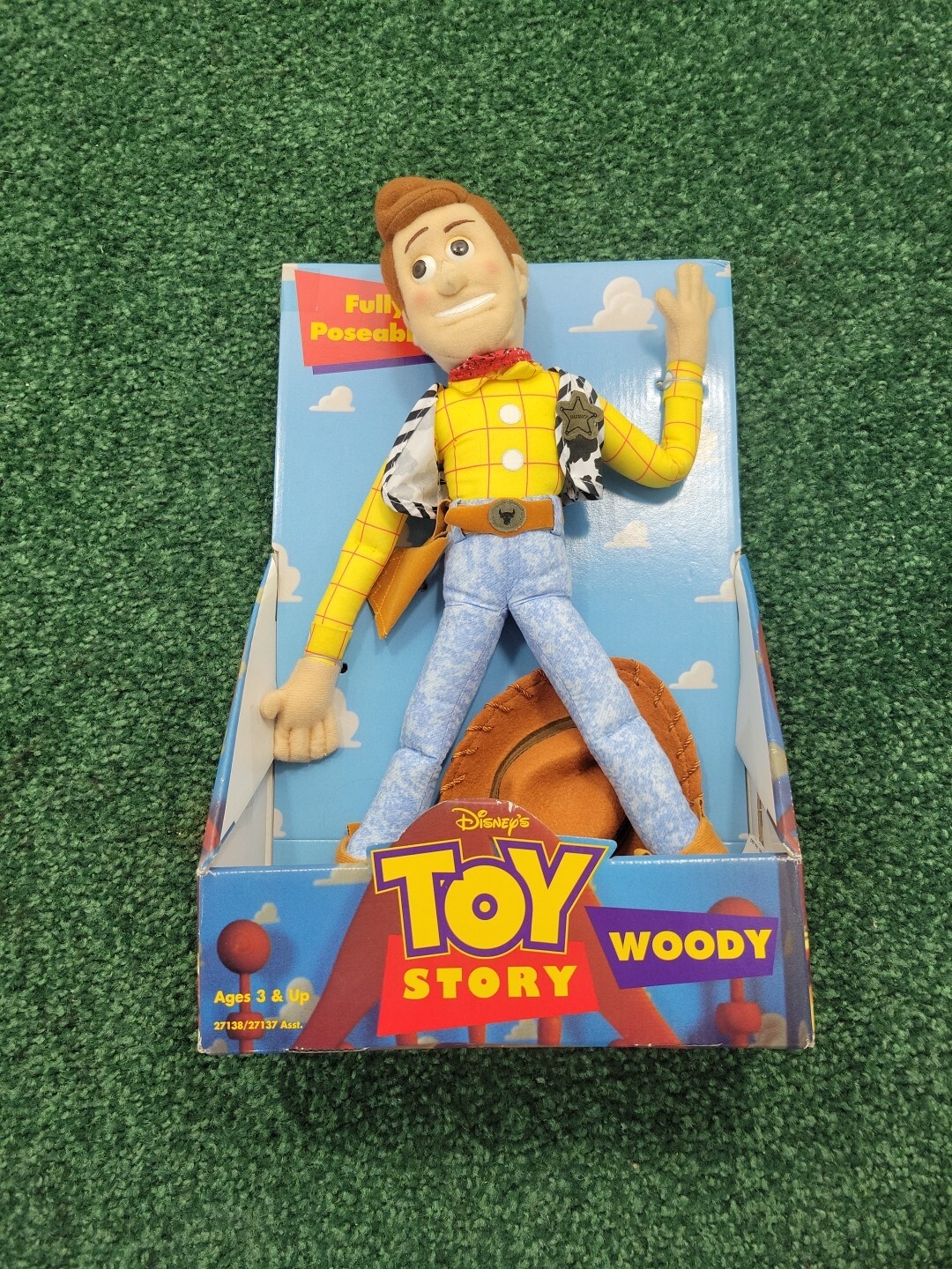 Vintage 1996 Disney Toy Story Woody Hasbro Plush 15” Doll Fully Poseable NEW