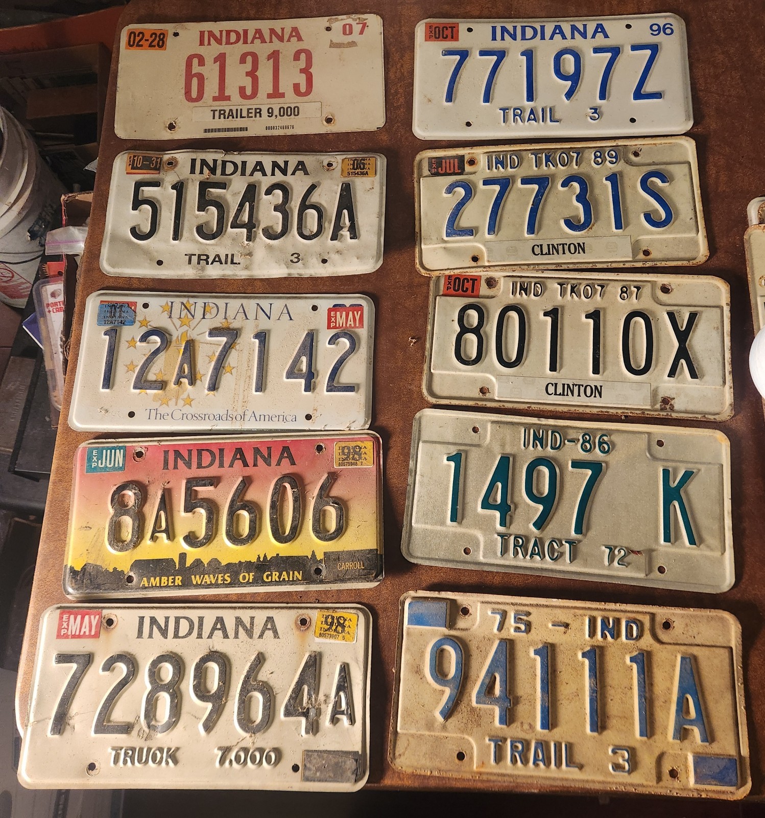 10 Vintage Indiana License Plate Lot Tag Mancave Wall Decor Project Art 70 80 90 10 Vintage Indiana License Plate Lot Tag Mancave Wall Decor Project Art 70 80 90