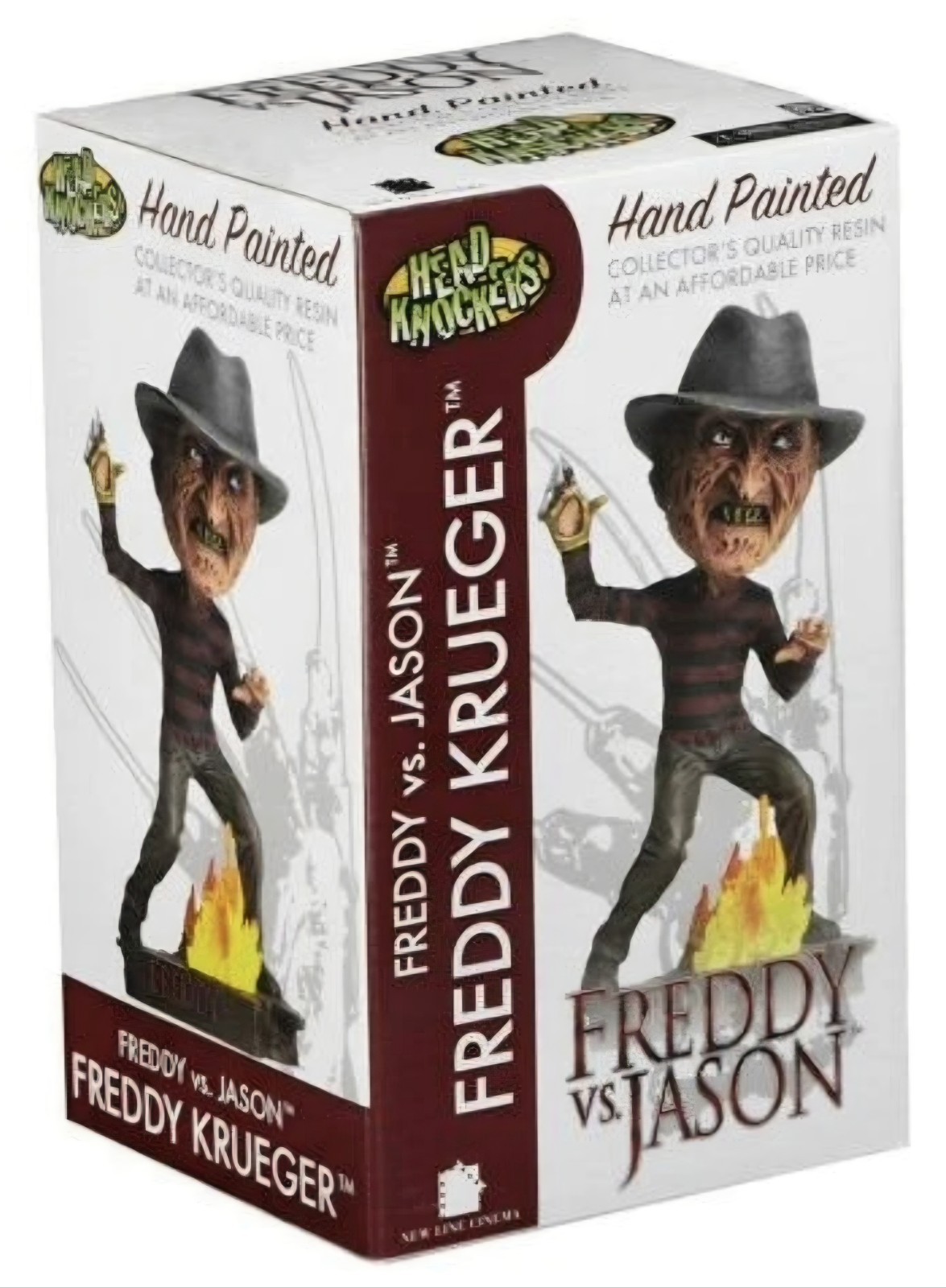 Freddy vs Jason - Freddy Krueger Head Knocker Hand Painted Resin (NEW IN BOX)