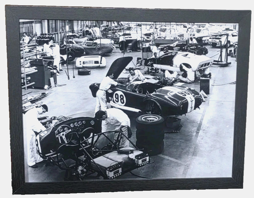 Framed 1965 Shelby Factory GT350 GT40 - Ready to Display 11x8.5
