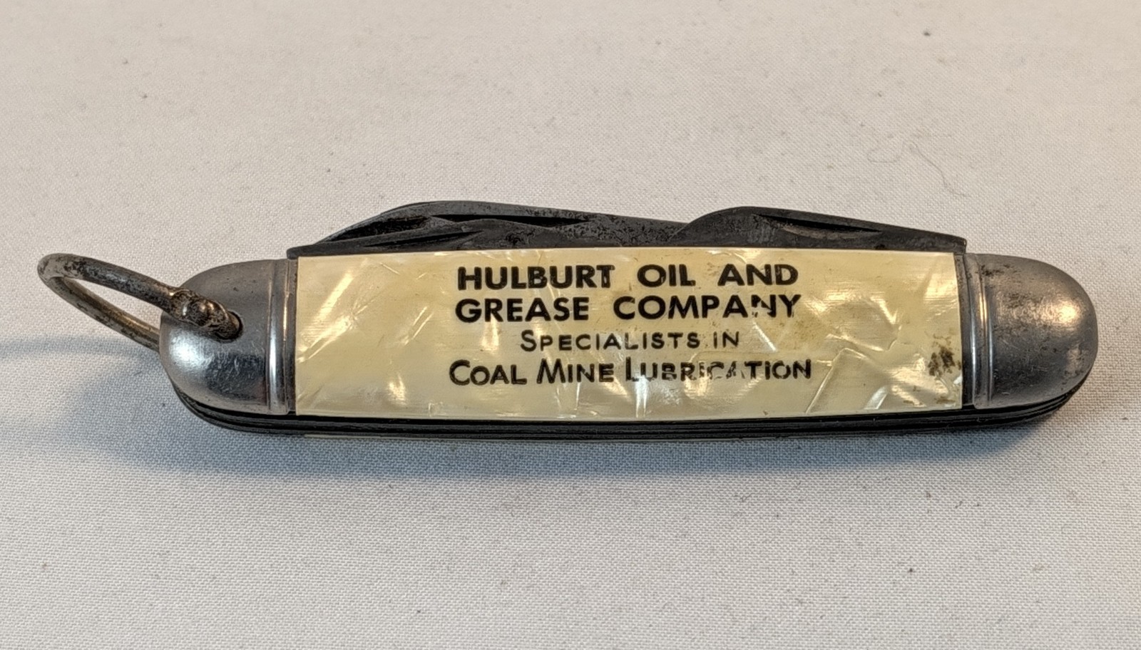 Vintage Imperial Knife Company Advertising Pocket Knife Hulburt Oil & Grease Co.