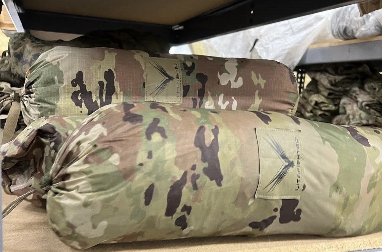 US Army LITEFIGHTER Tent 1 Individual Shelter Multicam OCP Good , Metal Poles