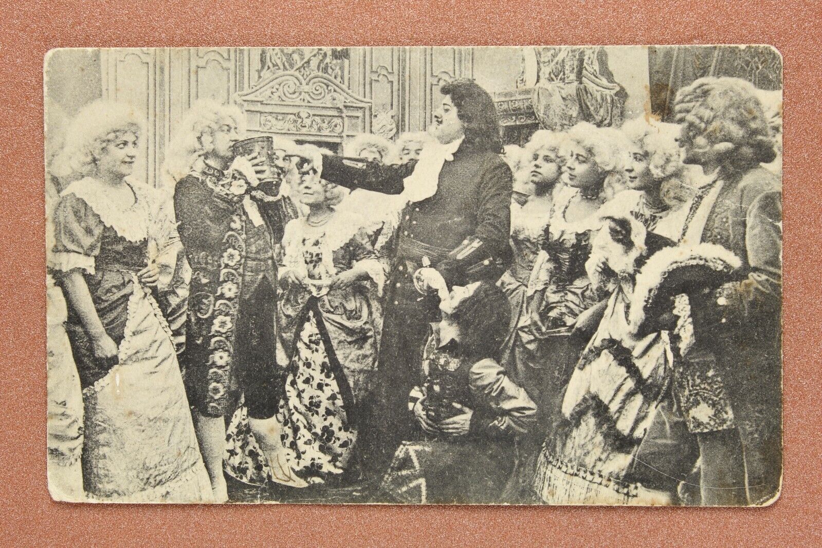 Peter the Great Punishment by alcohol. 300 Romanov Tsarist Russia postcard 1913