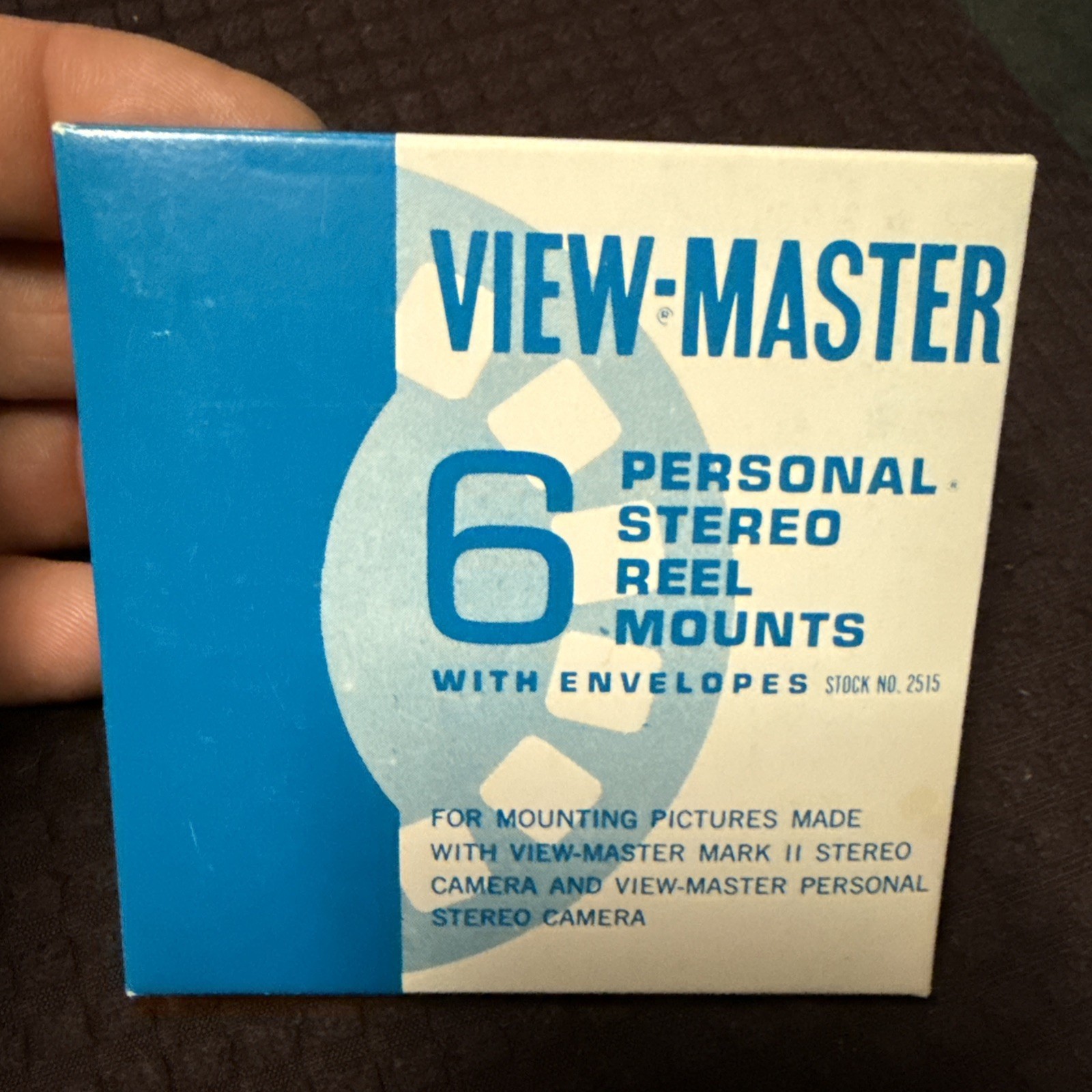 NOS GAF View-Master 6 Personal Stereo Reel Mounts with Envelopes - Blank Reels