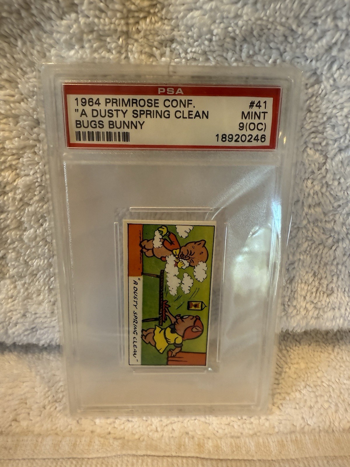 1964 Primrose Confectionery Bugs Bunny “A Dusty Spring Clean” PSA 9(OC) 1964 Primrose Confectionery Bugs Bunny “A Dusty Spring Clean” PSA 9(OC)