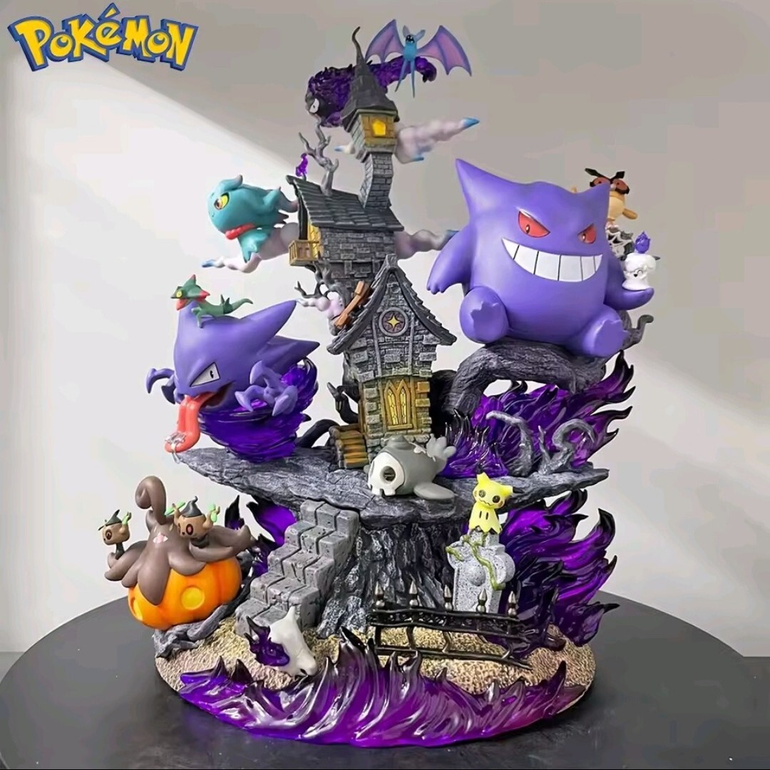 31cm Pokemon Cards Gengar Lavender Town Toy Display Spooky Ghost Pokeball ❤️🎁