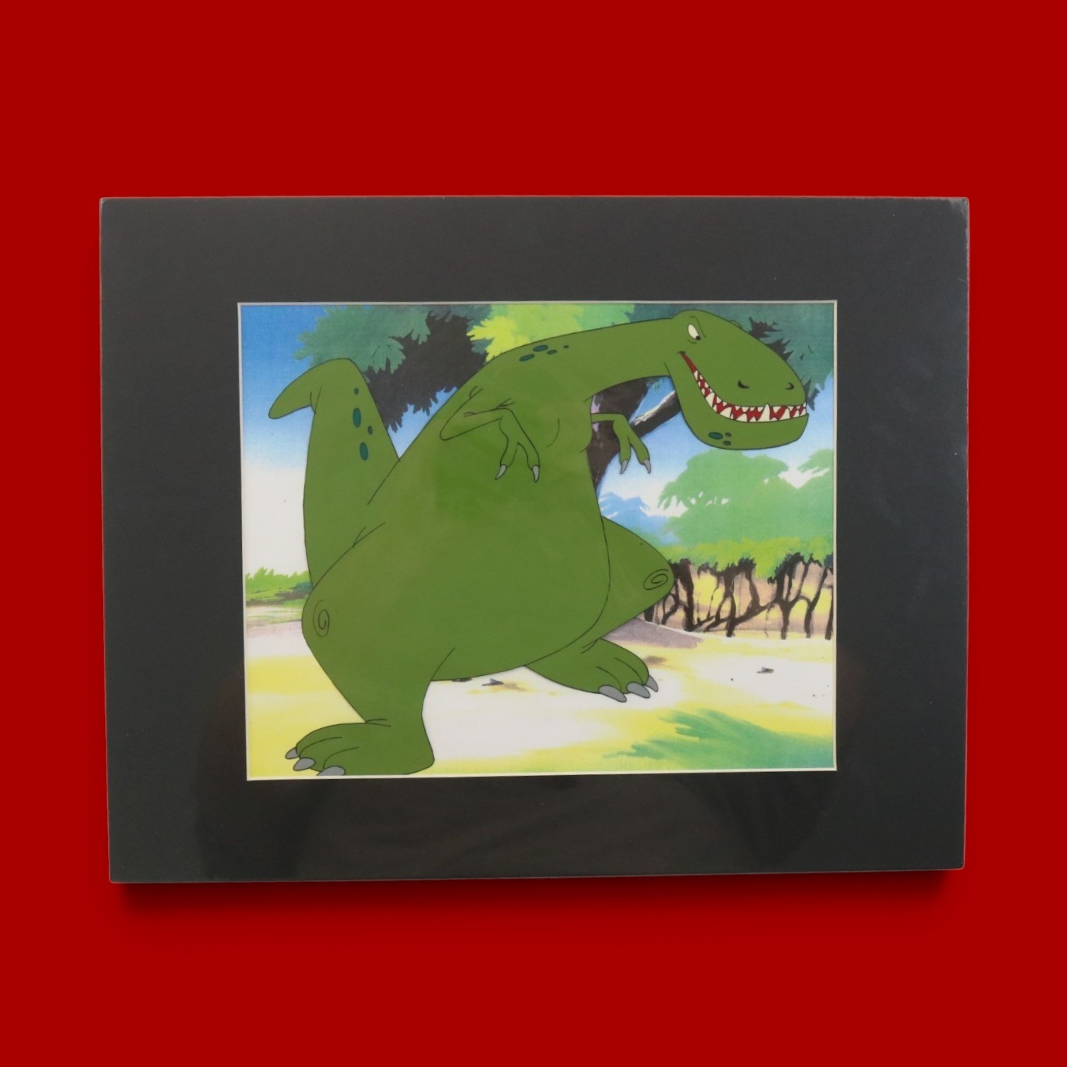 DINOSAUR (PINK PANTHER SERIES) ANIMATION PRODUCTION CEL & DRAWING