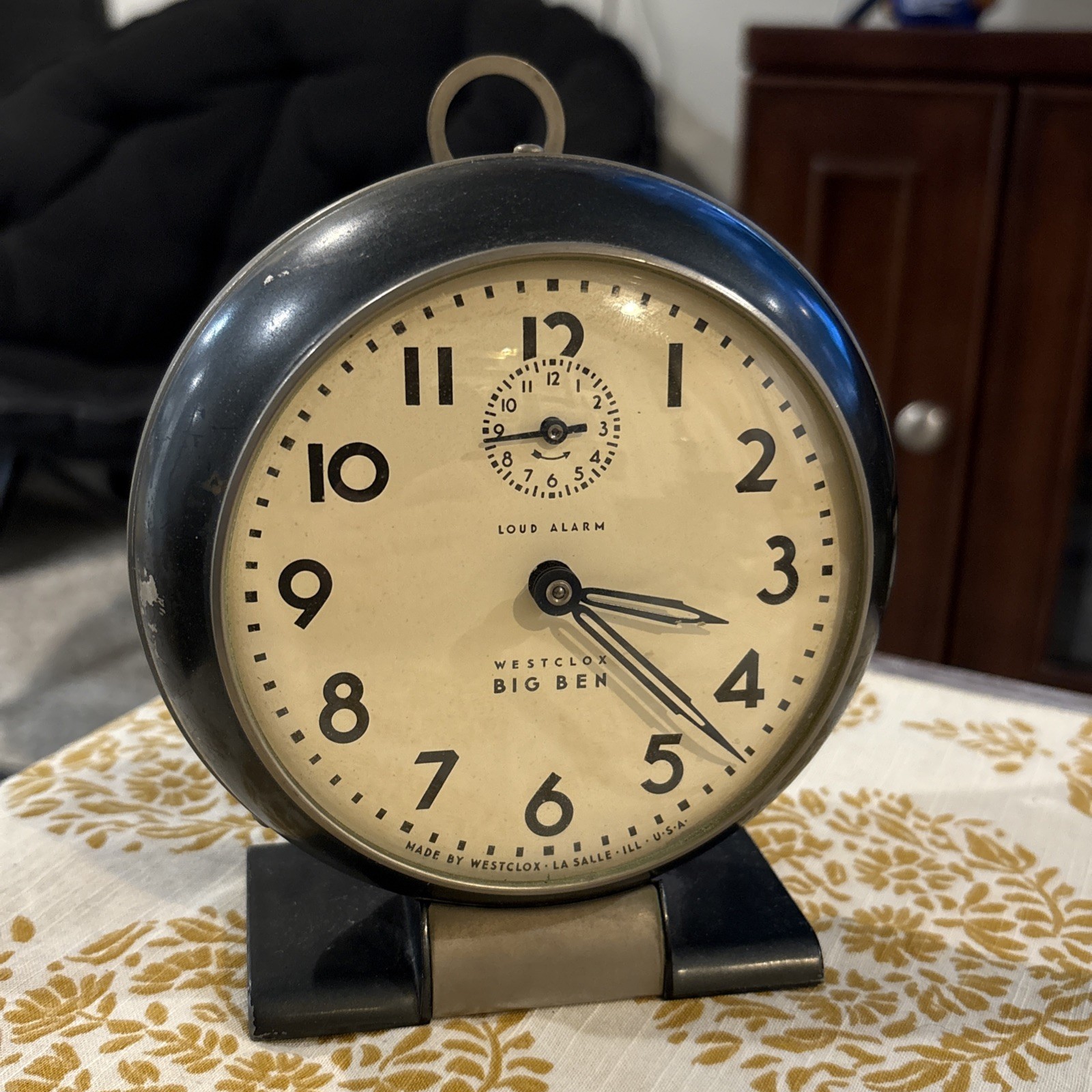 Vintage Westclox 'Big Ben' Loud Wind-Up Alarm Clock 1930s Vintage Westclox 'Big Ben' Loud Wind-Up Alarm Clock 1930s