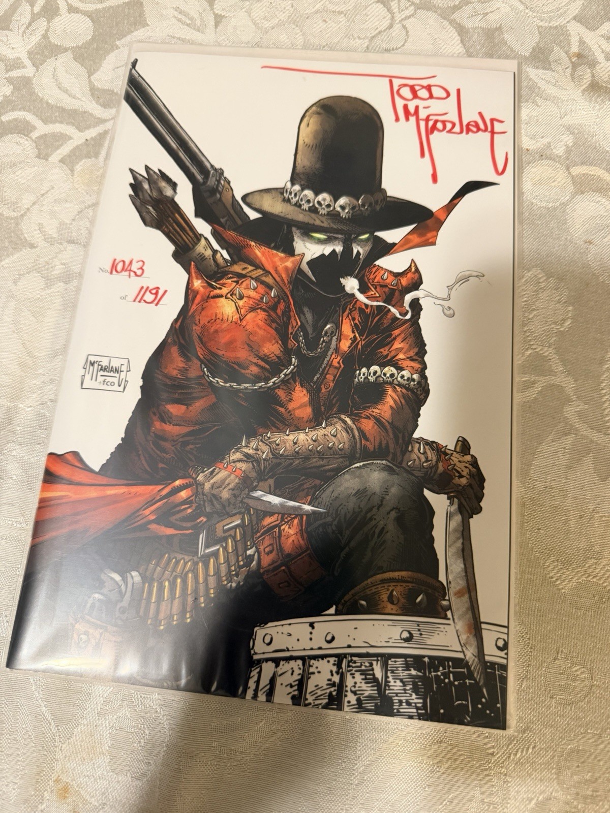 Gunslinger Spawn #1 1:250 McFarlane Signed Variant 1043/1191