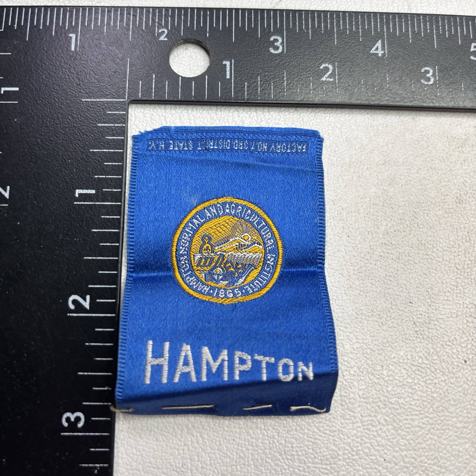 Vtg c 1910s HAMPTON NORMAL & AGRICULTURAL INSTITUTE Silk Tobacco Premium 502T