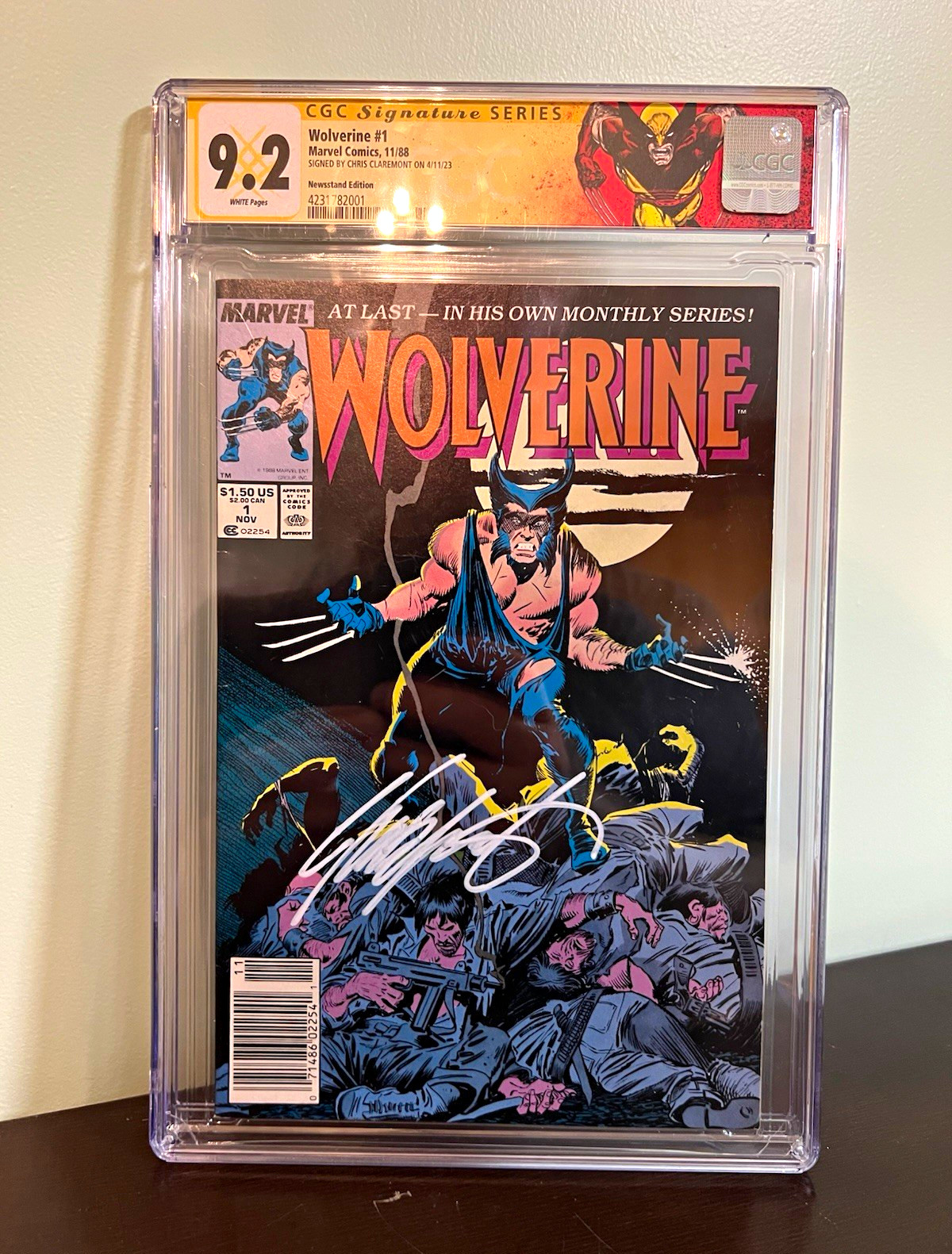 Marvel Comics Wolverine #1 (1988) Newsstand Variant CGC 9.2 SS Claremont