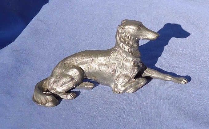 1930s BORZOI Jennings Brothers JB 2627 metal marked dog figurine SALE