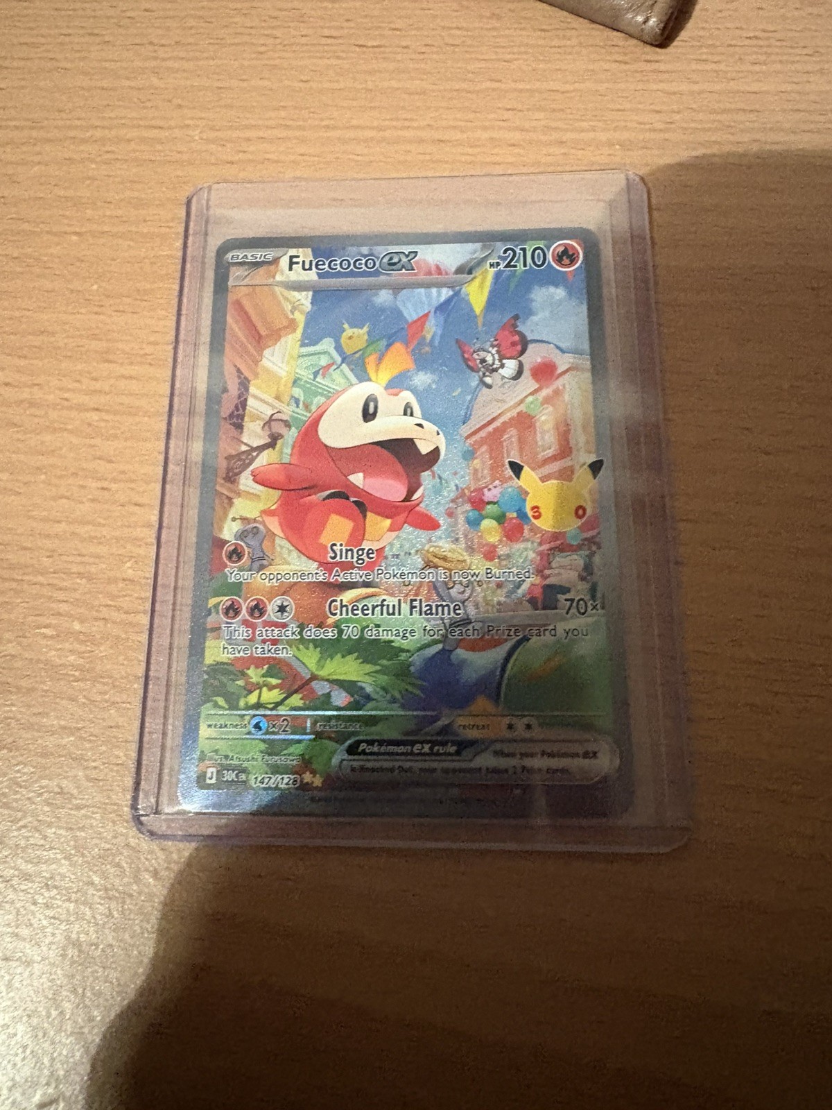Fuecoco ex 147/182 30th Anniversary Ultra Rare Holo 210HP Pokemon TCG
