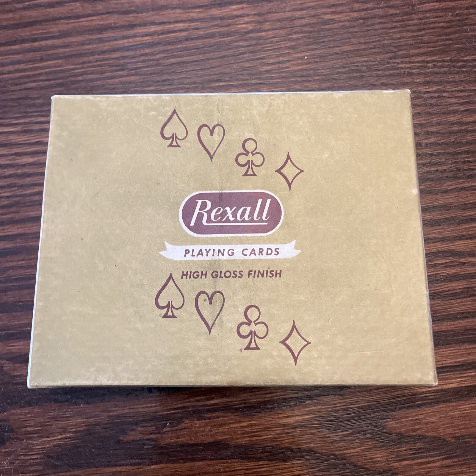 Vintage Playing Cards Rexall Double Deck Made In USA S-1197 Vintage Playing Cards Rexall Double Deck Made In USA S-1197