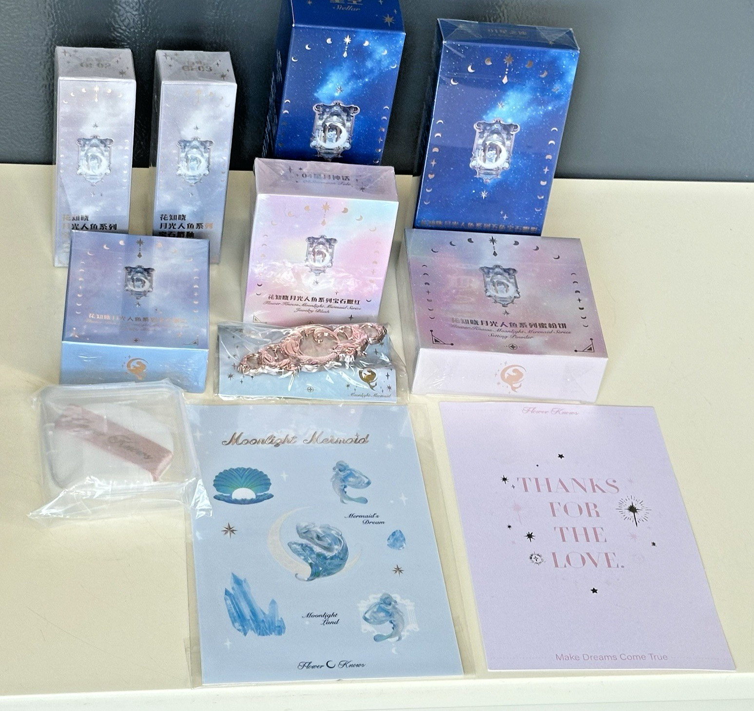 Flower Knows makeup Moonlight Mermaid 11 (eleven)-Piece Set NEW SEALED
