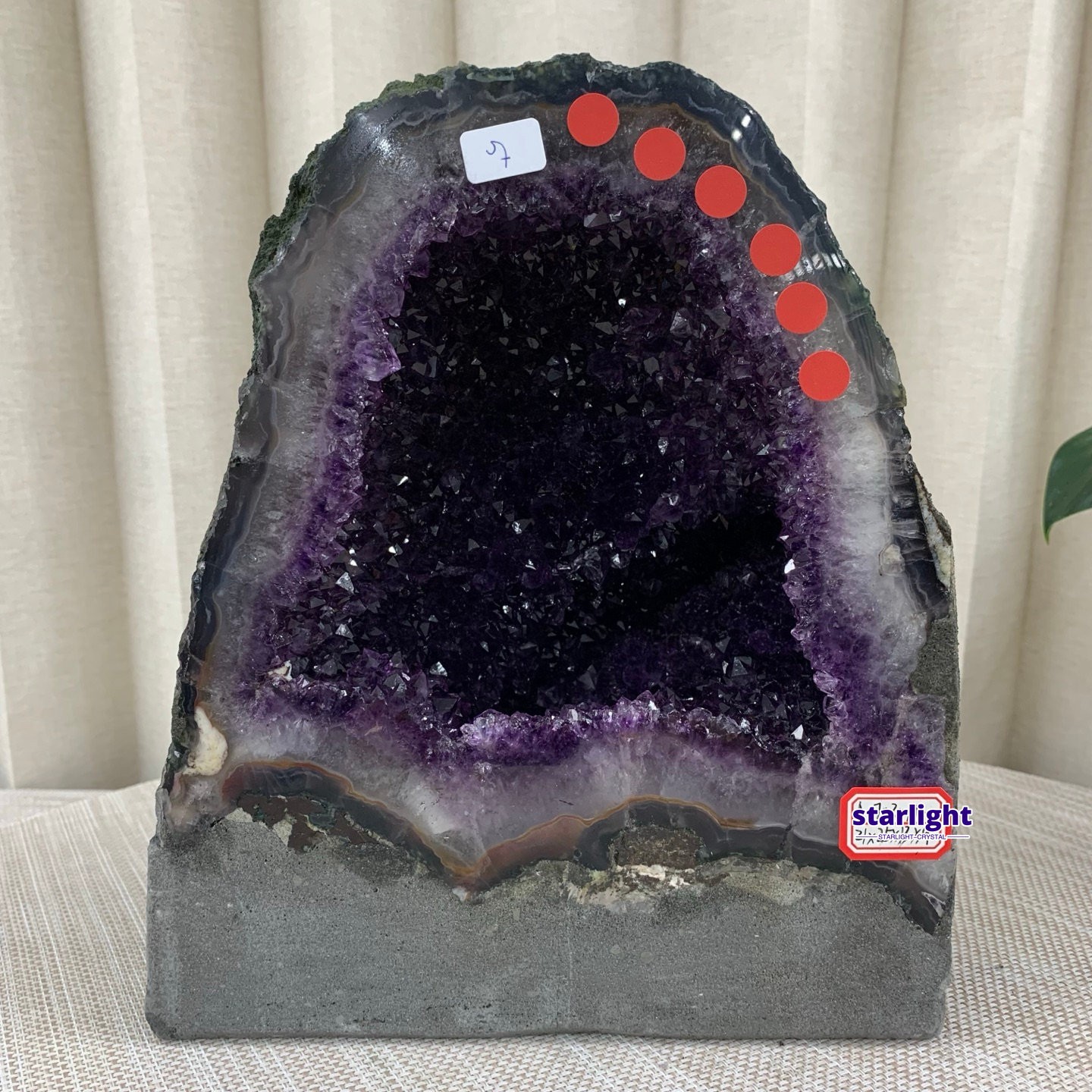 15.4LB  AAA Natural Amethyst Cathedral Geode Cave Raw Purple Crystal Cluster Dis