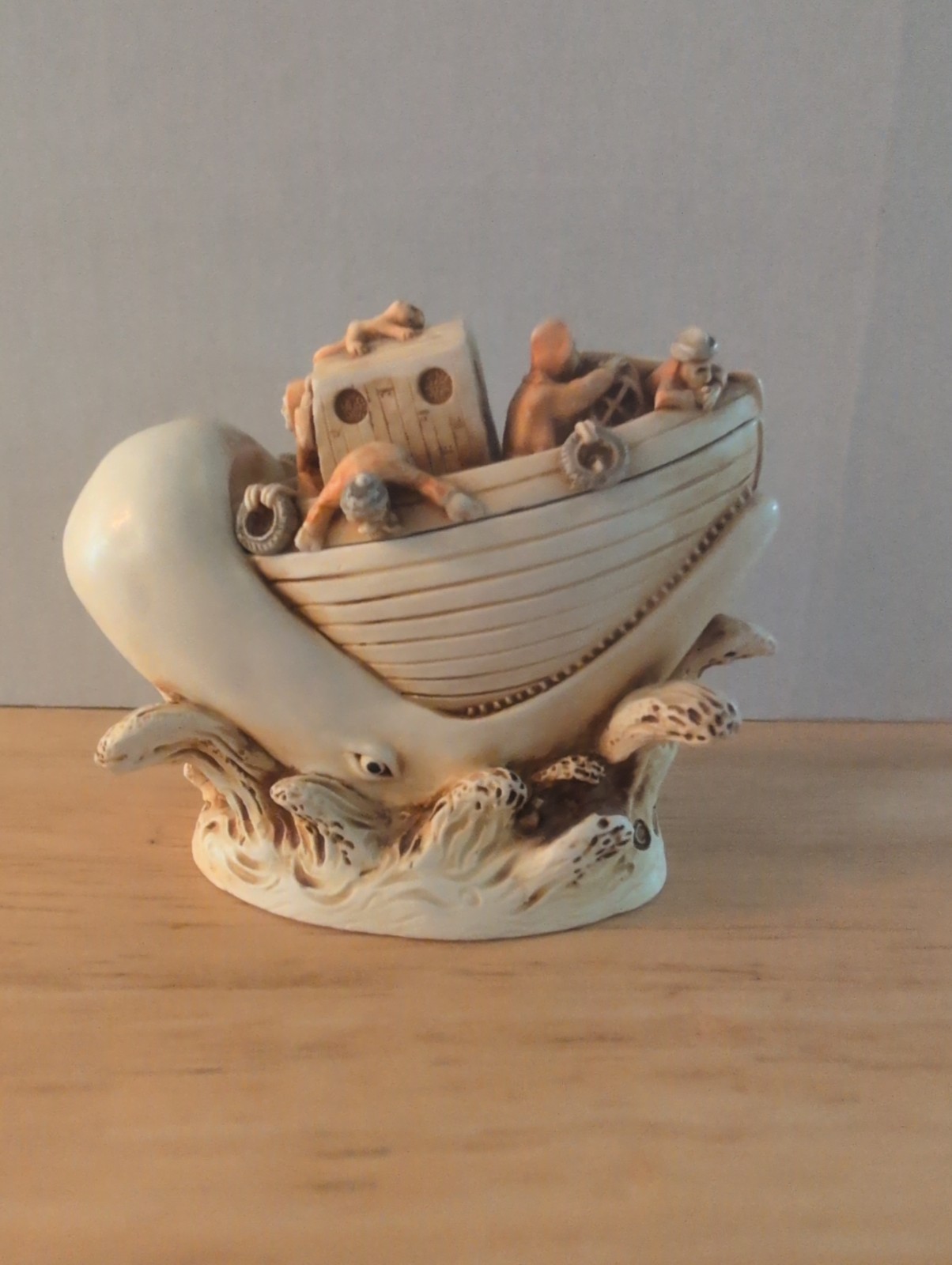 Vintage Noah\'s Ark Whale Figurine Resin Sculpture Animal Collectible Made In UK