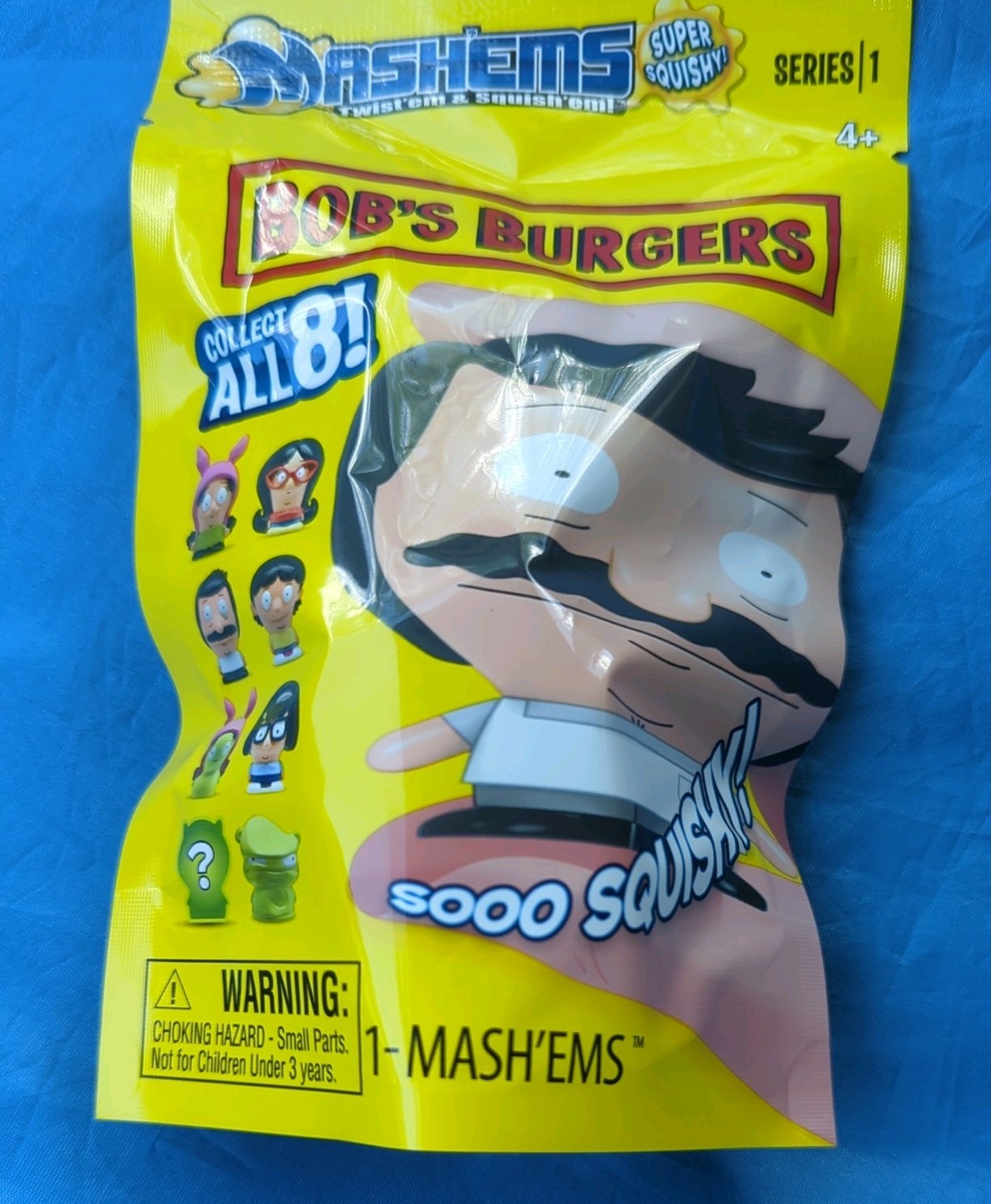 Mash'Ems-Bob's Burgers Series 1 Super Squishy-Mystery-Sealed-Still in Packaging