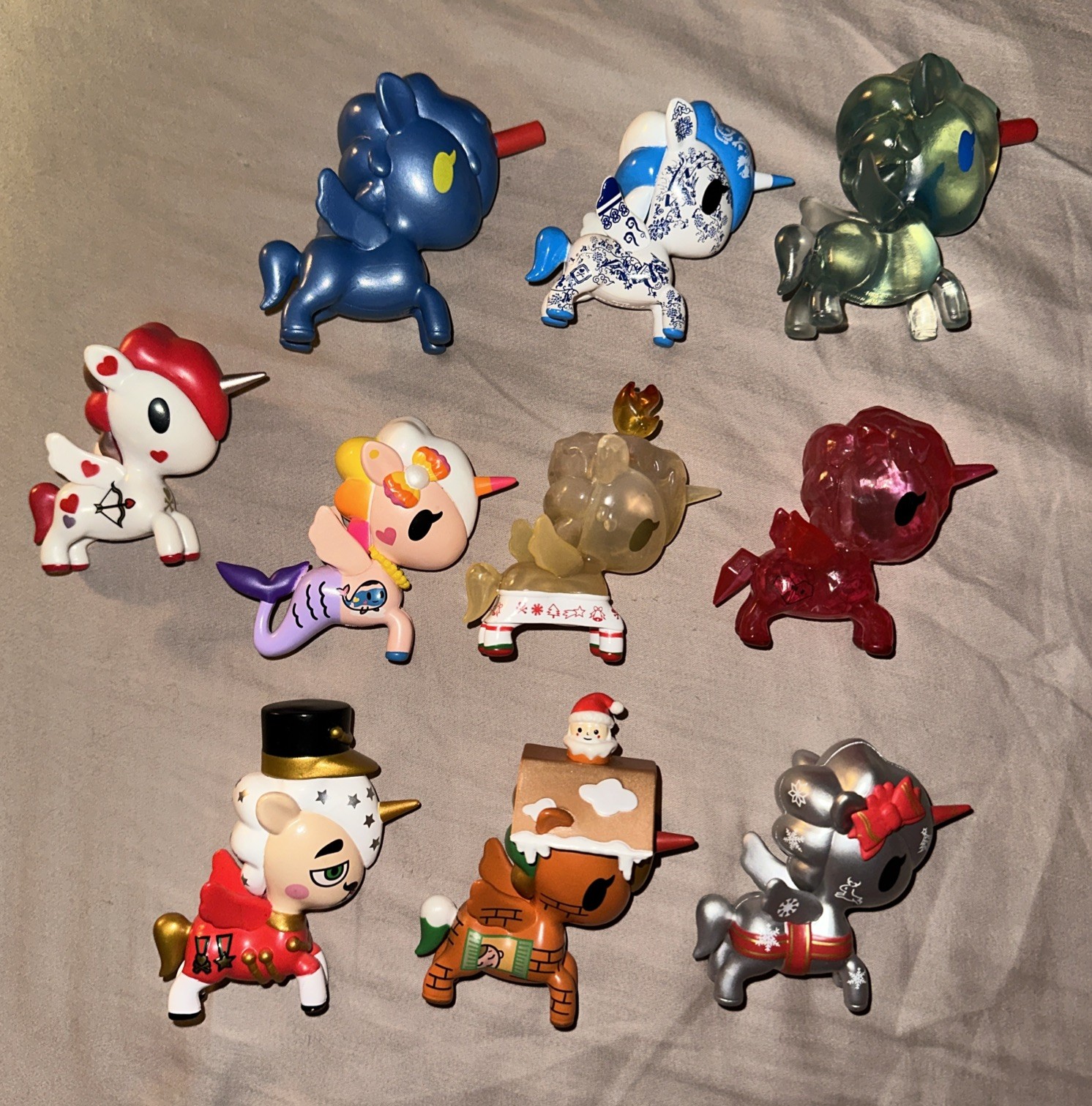 Tokidoki Unicorno Figurines, lot of 10