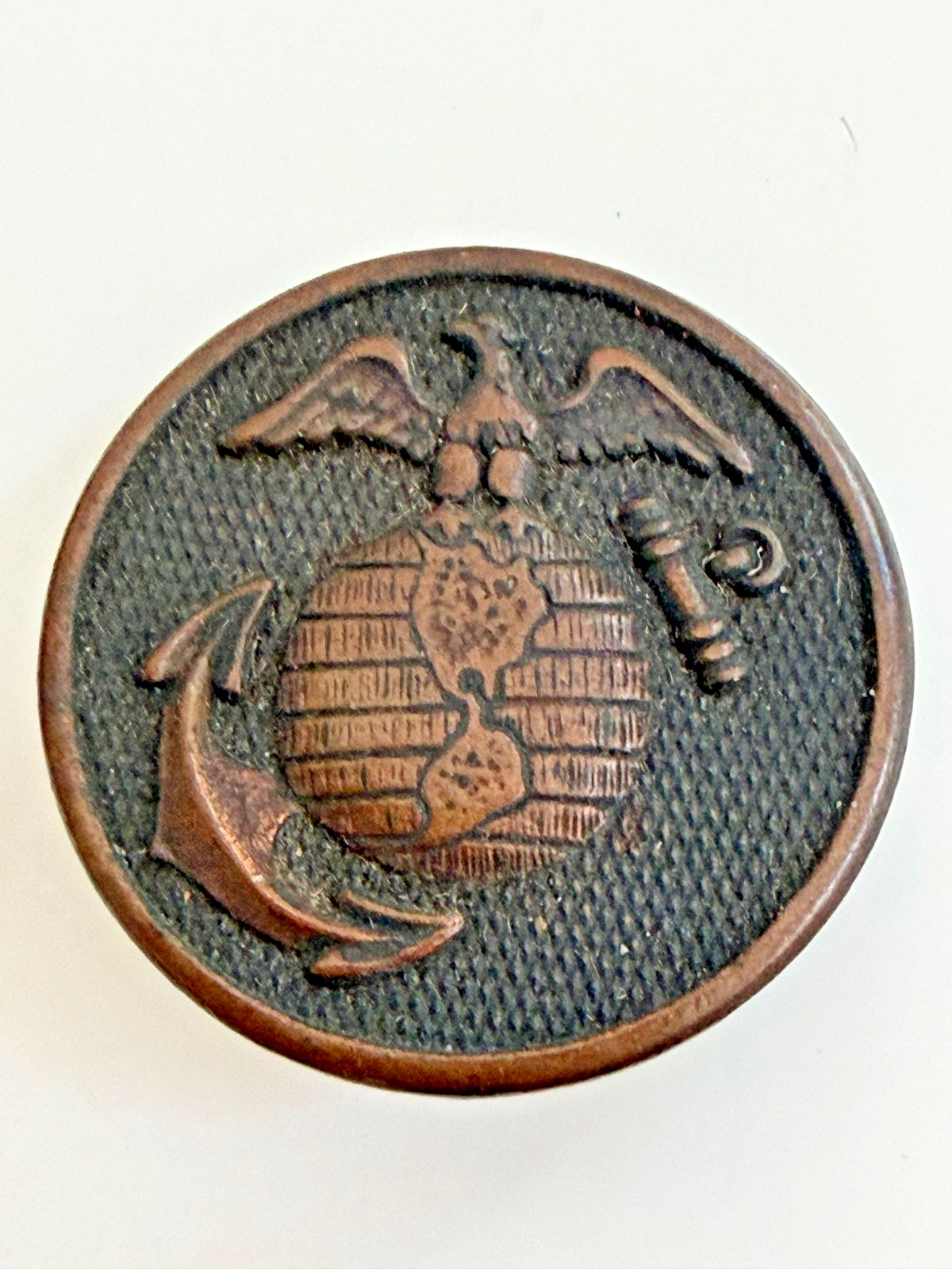 WWI USMC Left Collar Disc ~ EGA Disk 