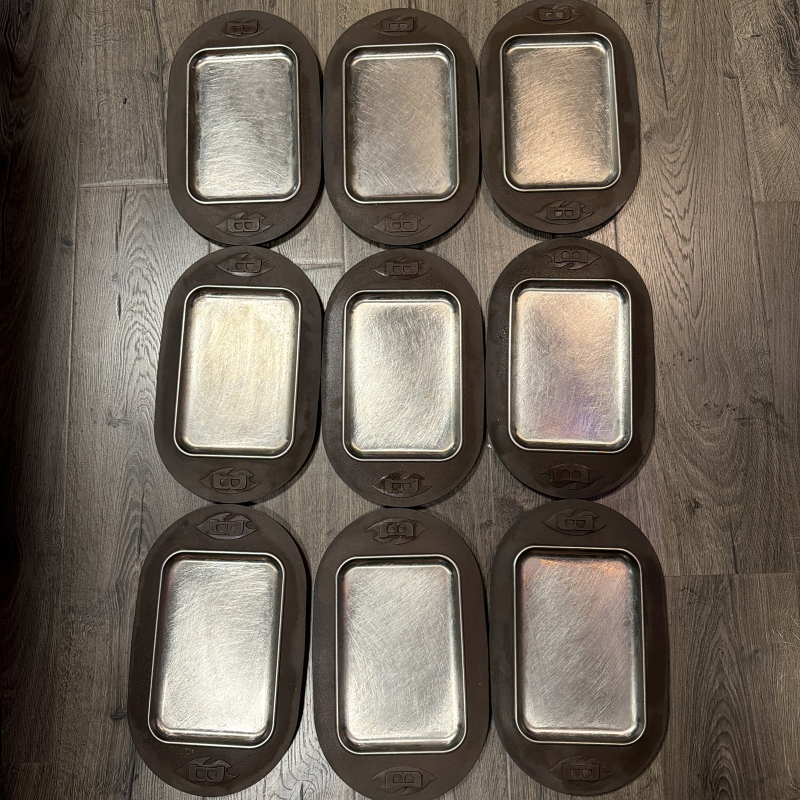 Vintage Bonanza Steakhouse Platters by Marco 1970s Restaurant Plates Set of 9