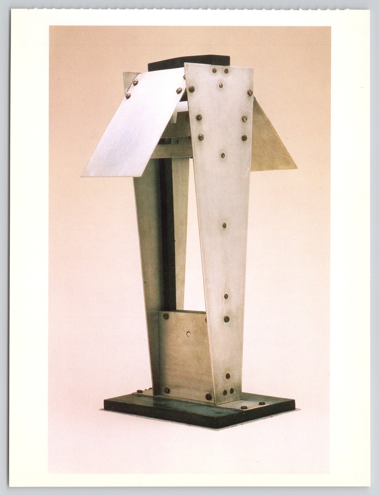 Modernist Jacques Le Chevallier Lamp 1927-1930 Aluminum Postcard