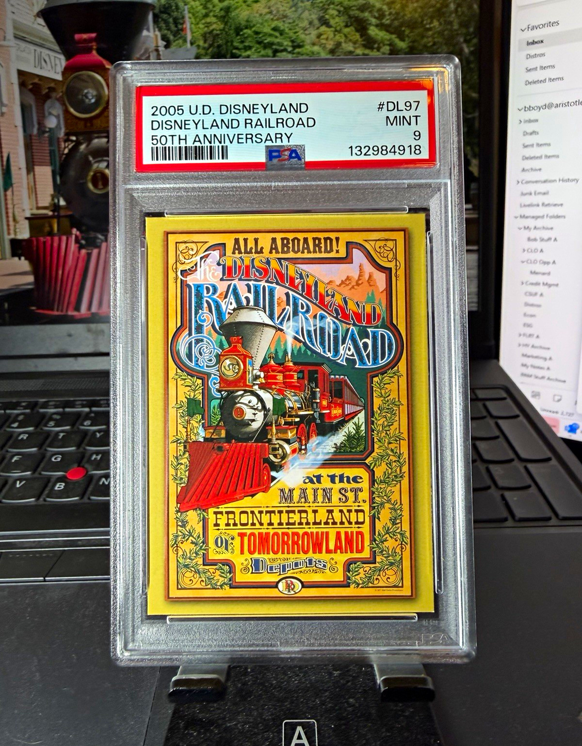 Upper Deck 2005 Disneyland Railroad 50th The Disneyland Railroad DL97 PSA 9