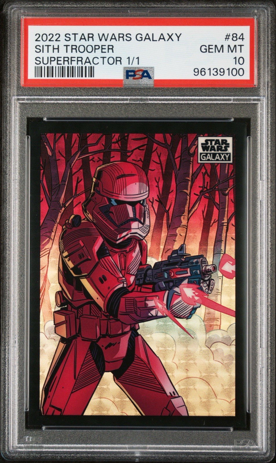 2022 Topps Chrome Star Wars Galaxy 84 Sith Trooper SUPERFRACTOR 1/1