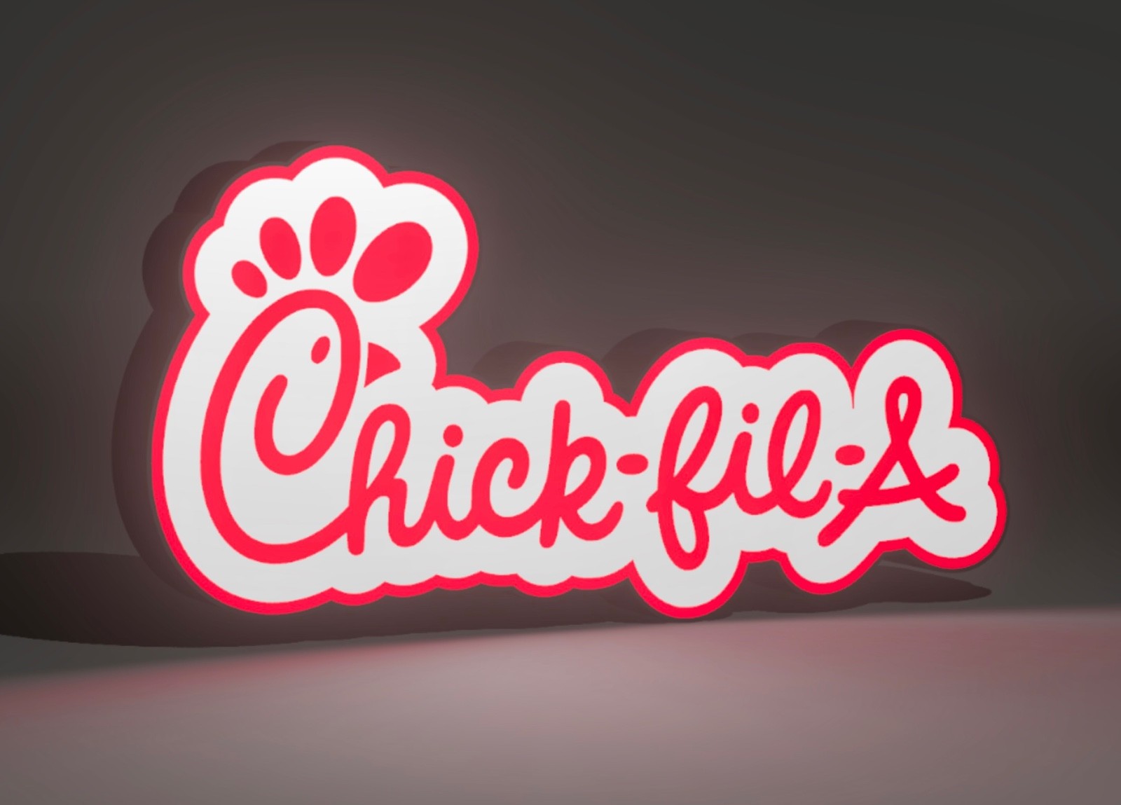 CHICK-FIL-A CHICK FILA LOGO LED SIGN LARGE 15