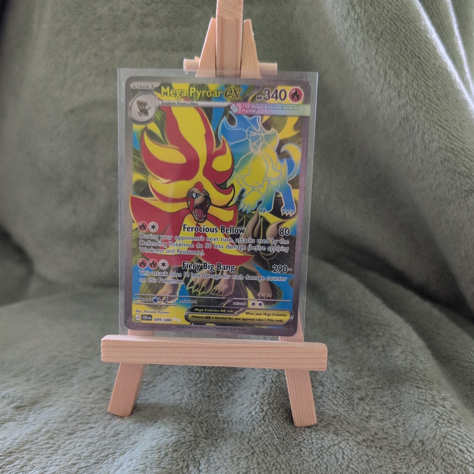 Mega Pyroar Ex 099/086 NM/M