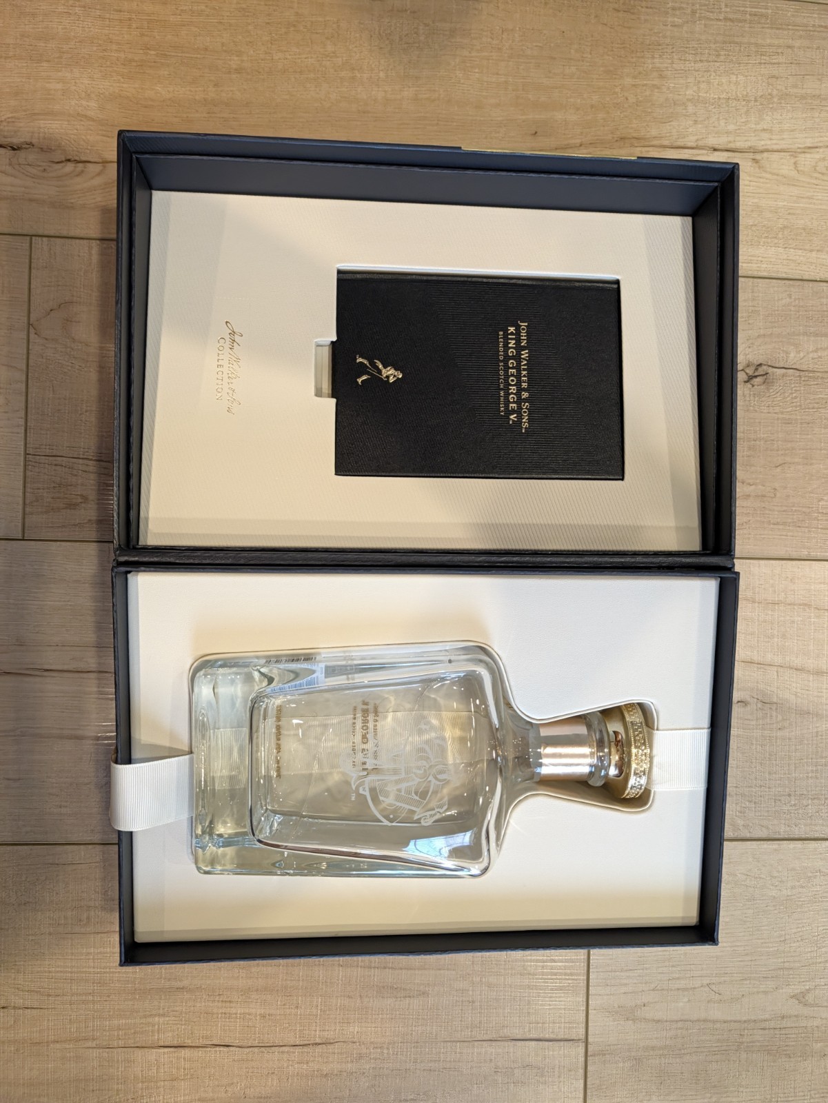 John Walker and Sons King George v Blended Scotch Whiskey Empty Bottle with Box John Walker and Sons King George v Blended Scotch Whiskey Empty Bottle with Box