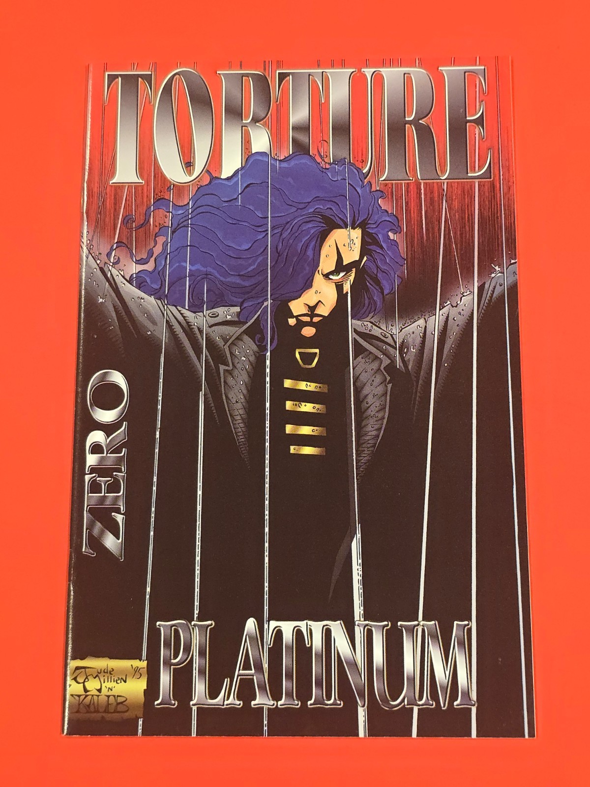 RAZOR: TORTURE #0 PLATINUM VARIANT 1995 London Night Studios Jude Millien