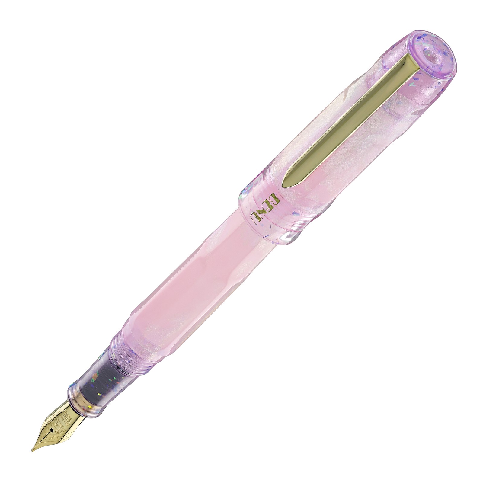 Benu Talisman Fountain Pen in Pink Opal - Fine - NEW in Original Box