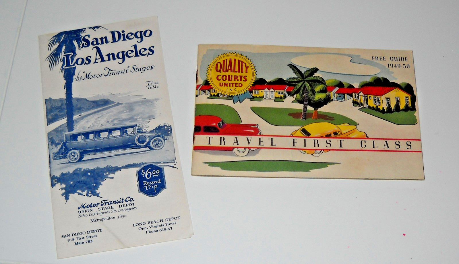 Vintage Travel Items 1930-1950-Nice Graphics