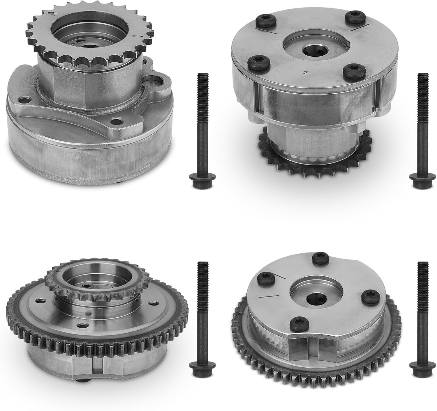 Intake & Exhaust Timing Camshaft Sprocket Cam Phaser VVT Gear with Bolts