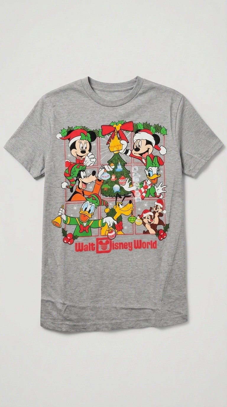 Disney Parks Mickey Friends Christmas T-Shirt Walt Disney World Holiday 2026