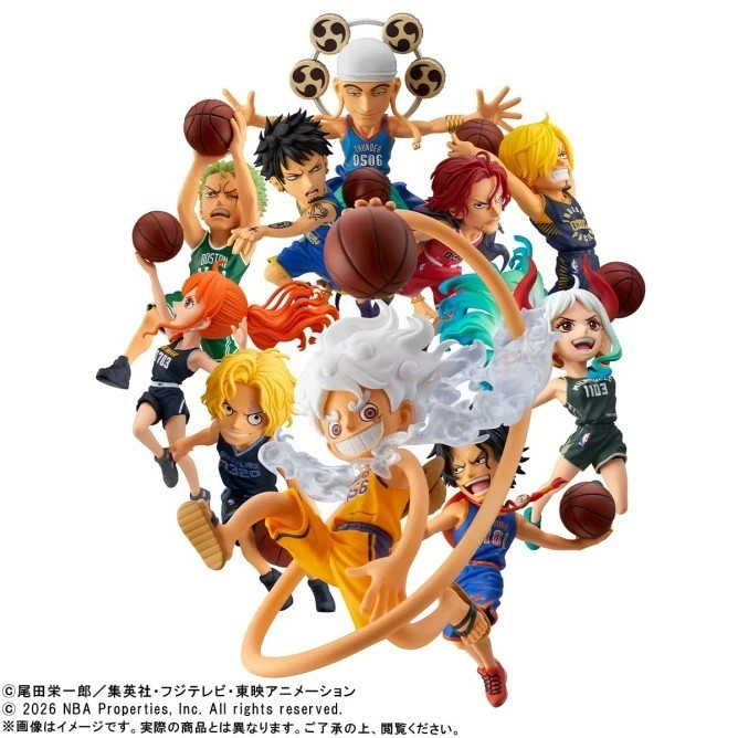 WCF World Collectable Figure ONE PIECE x NBA Complete Set 10 Types Banpresto PSL